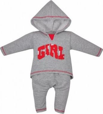 2-dílná souprava Koala Boys and Girls šedá Girl, Šedá, 80 (9-12m) - obrázek 1