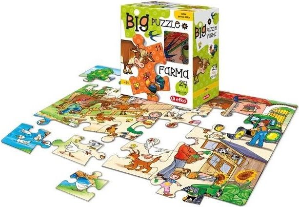 EFKO Puzzle Na dvorku 24 dílků - obrázek 1