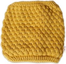 Nákrčník dětský pletený/komínek - TEDDY BEAR hořčicový - BabyNellys - obrázek 3