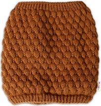 Nákrčník dětský pletený/komínek - TEDDY BEAR hnědý - BabyNellys - obrázek 3