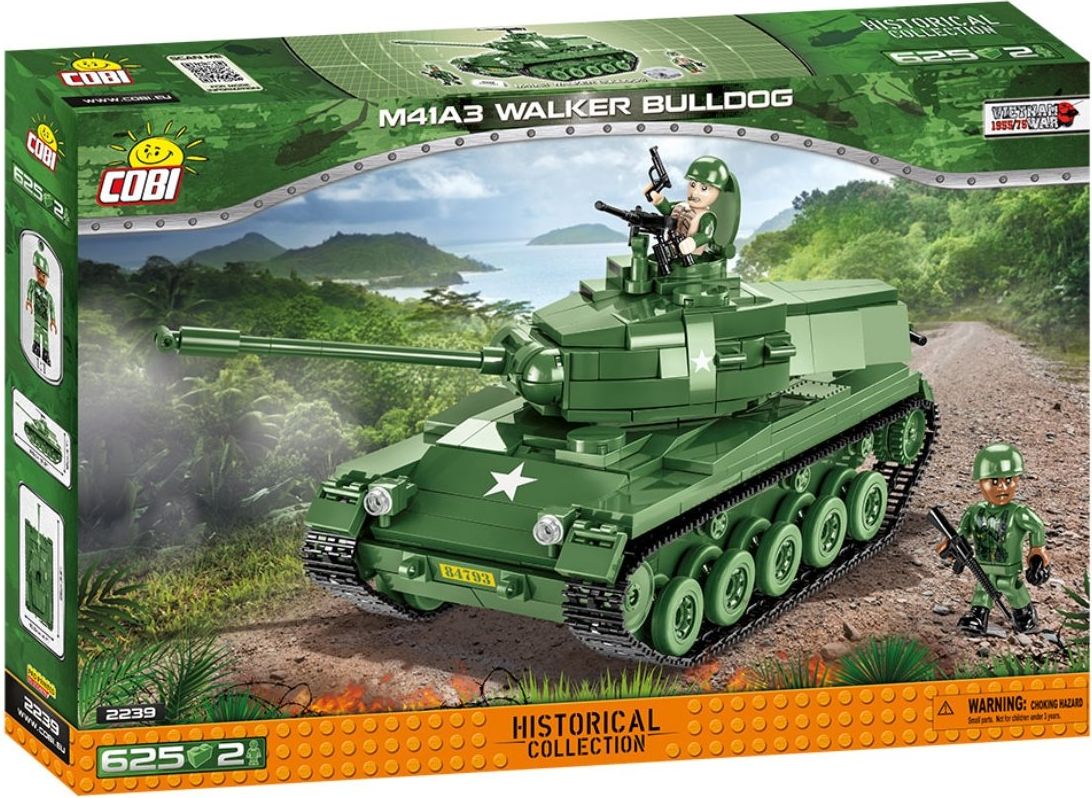 Cobi 2239 Americký tank M41A3 Walker Bulldog - obrázek 1