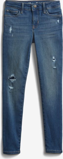 Super Skinny Destructed Washwell™ Jeans dětské GAP | Modrá | Dívčí | 8 - obrázek 2