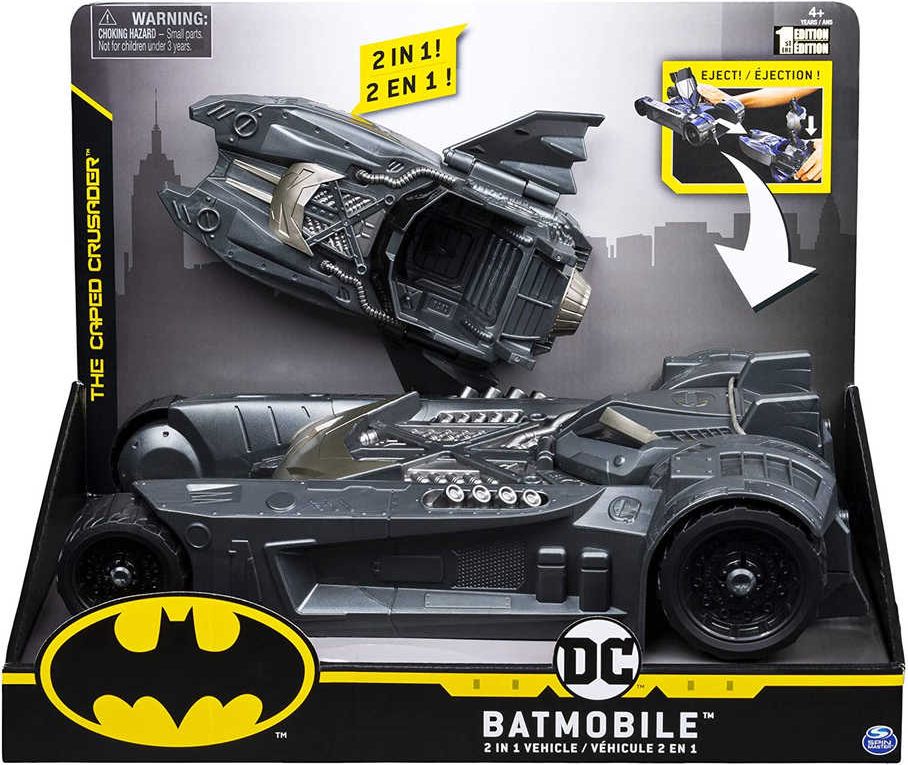 SPIN MASTER Batmobil a Batloď herní set 2v1 pro 10cm figurku plast - obrázek 4