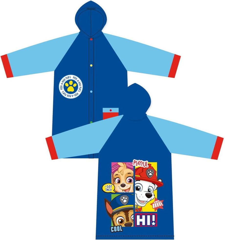 Disney chlapecká pláštěnka Paw Patrol PW13876 modrá 98/104 - obrázek 1
