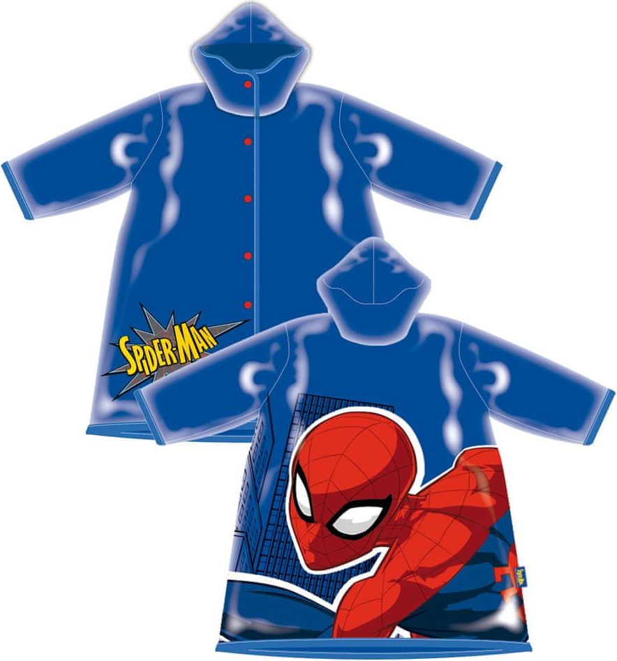 Disney chlapecká pláštěnka Spiderman SM13757 tmavě modrá 104/110 - obrázek 1