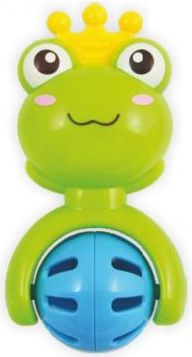 Dětské chrastítko Baby Mix žabička, Zelená - obrázek 1