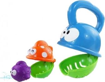 Dětská hračka do koupele Baby Mix papajíci rybka, Dle obrázku - obrázek 1