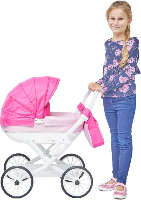 JASMINE Kočárek pro panenky Jasmine Kids Elegance růžový - obrázek 4