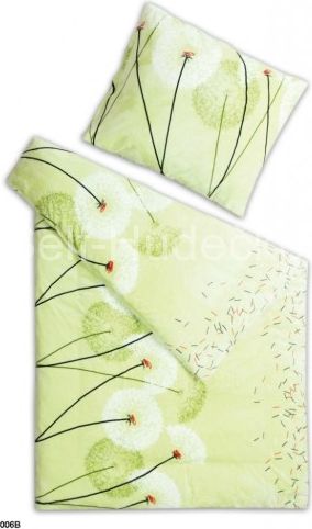 PLYŠOVÉ POVLEČENÍ 140x200 PAMPELIŠKA PISTÁCIE - MIKROFLANEL - obrázek 1