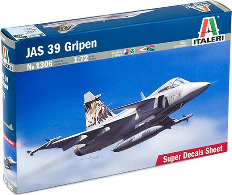 ITALERI Model Kit letadlo 1306 - JAS 39 GRIPEN (1:72) - obrázek 1