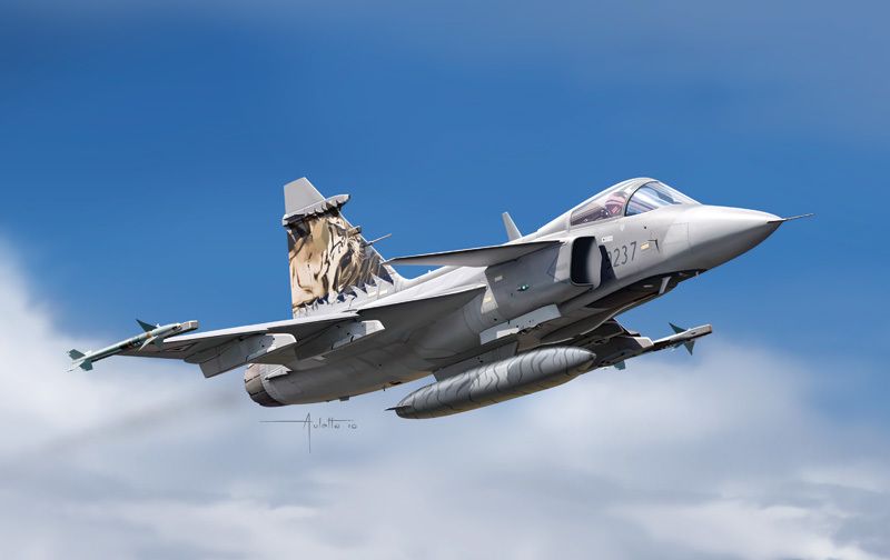 ITALERI Model Kit letadlo 1306 - JAS 39 GRIPEN (1:72) - obrázek 2