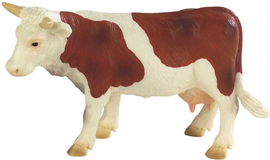 Bullyland - Kráva Fanny hnědo-bílá - obrázek 1
