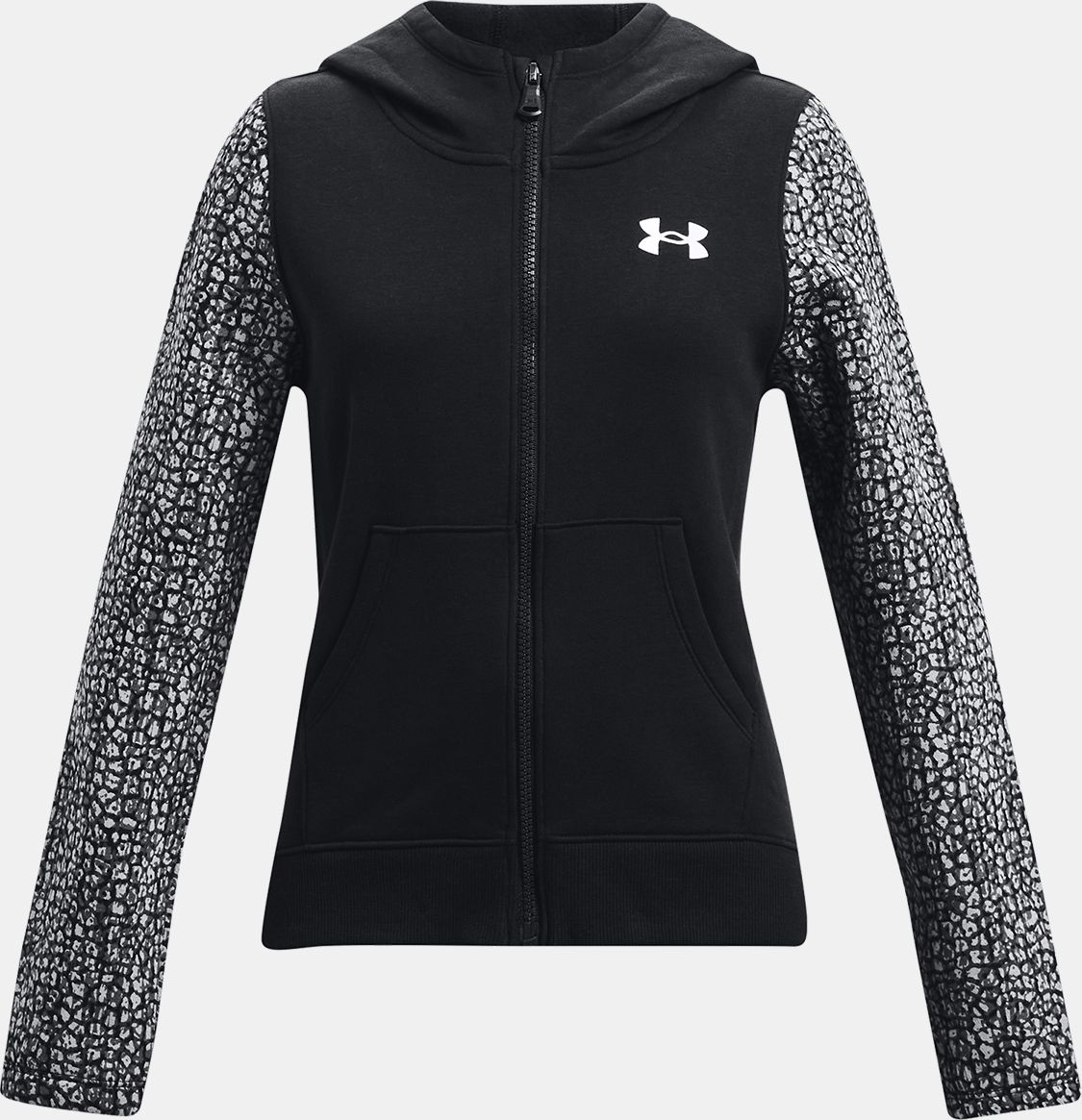 Mikina Under Armour Rival Fleece FZ - černá - 140-152 - obrázek 1