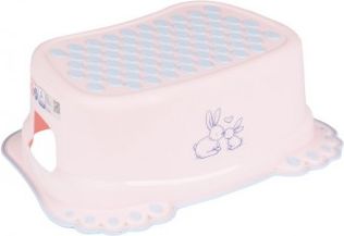 Dětské protiskluzové stupátko do koupelny Bunny růžové, Růžová - obrázek 1