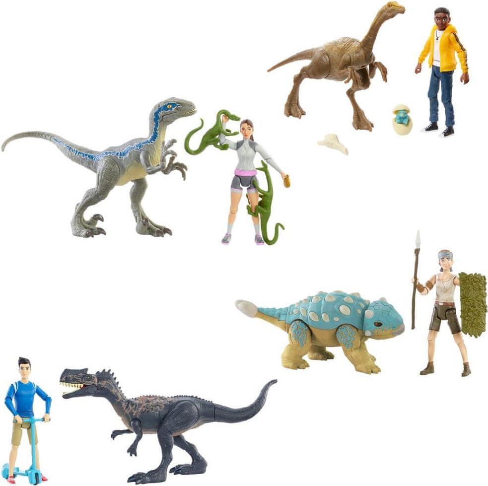Mattel Jurassic World Člověk a dinosaurus - obrázek 1