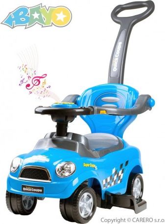 Dětské hrající jezdítko 3v1 Bayo Super Coupe blue, Modrá - obrázek 1