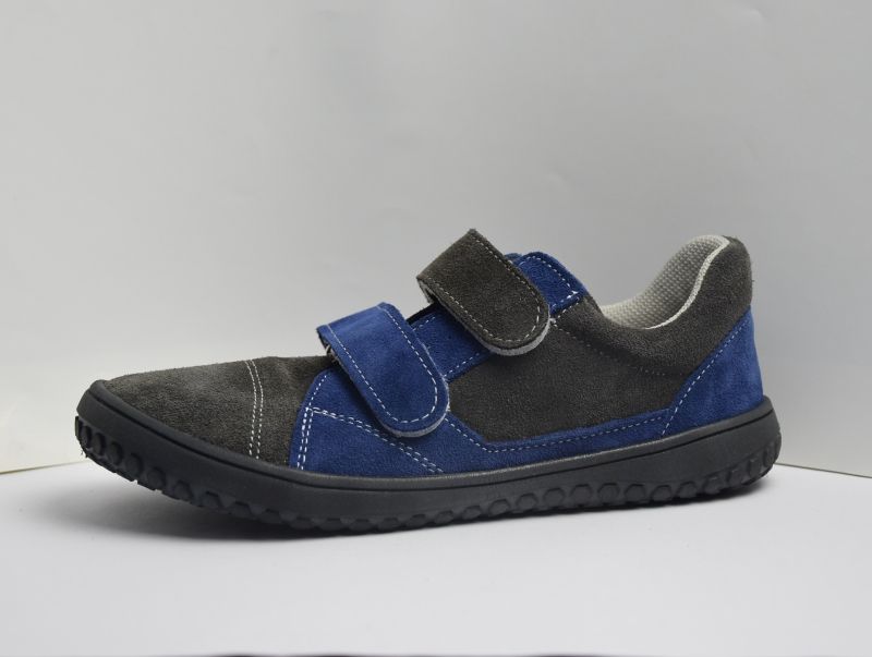 Dětské barefrootové boty Jonap B10V Šedo/Modr (32) - JONAP - výroba obuvi s.r.o. - obrázek 1