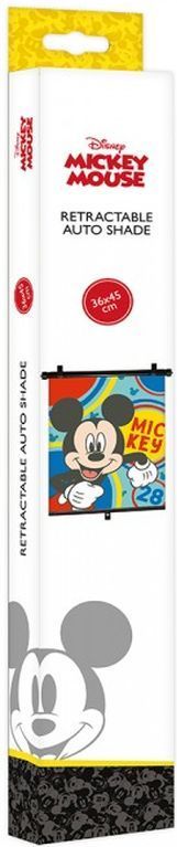 SEVEN Sluneční clona Roletka Mickey Happy Plast, Polyester, 1 ks 36x45 cm - obrázek 2