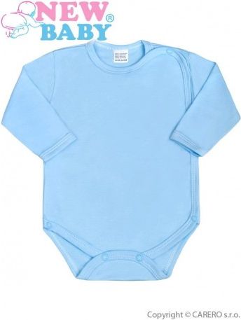 Kojenecké body celorozepínací New Baby Classic modré, Modrá, 56 (0-3m) - obrázek 1