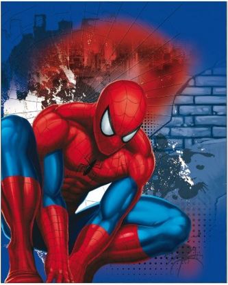 Dětská oboustranná auto deka Spiderman 120x150 cm, Dle obrázku - obrázek 1