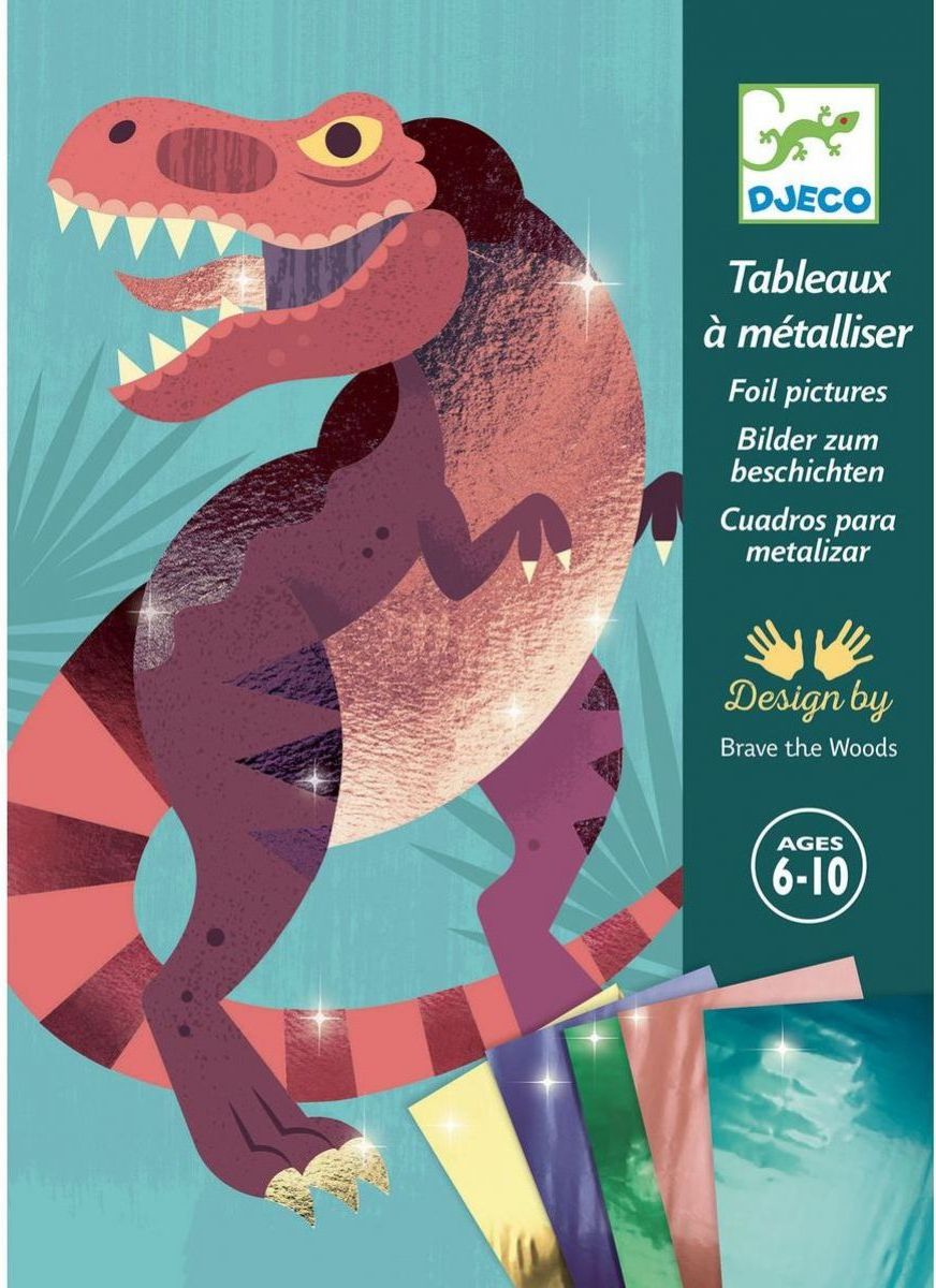 Djeco Výtvarný set Folie Dinosauři - obrázek 1