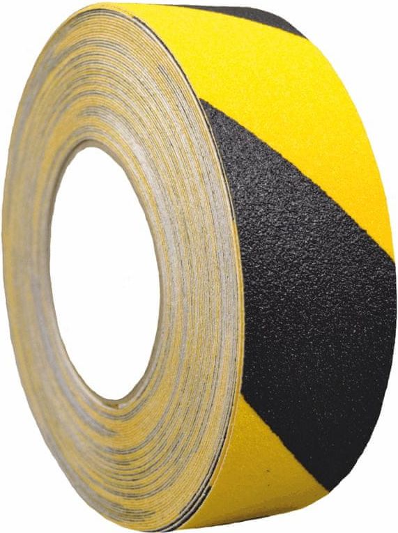 Heskins Protiskluzová páska - Žlutočerná Rozměr: 50mmx18,3m - obrázek 1