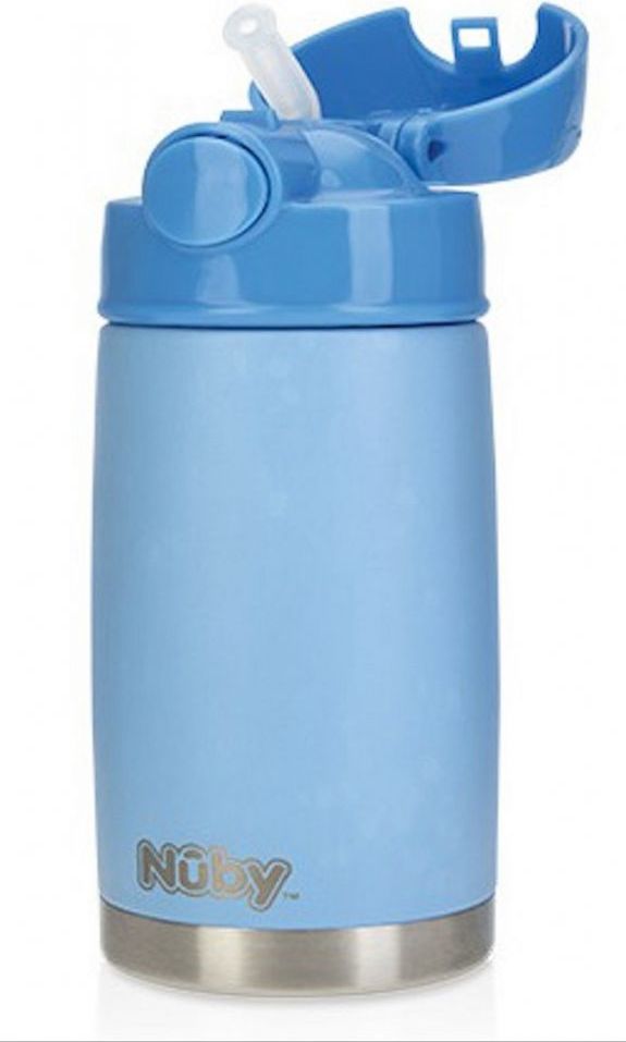 NUBY Termohrnek nerezový s brčkem 300 ml Nuby - obrázek 1