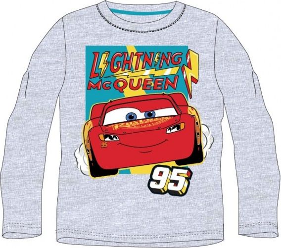 E plus M - Chlapecké tričko s dlouhým rukávem Auta / Cars - Blesk McQueen 95 110 - obrázek 1