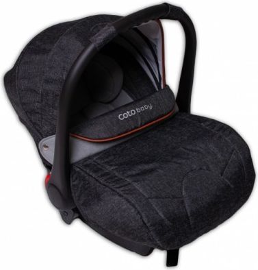 Autosedačka, vajíčko Quara 0-10 kg - Len Dark Grey-Brown - obrázek 1