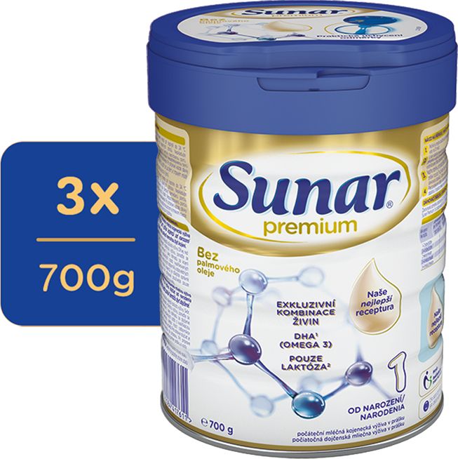 3x SUNAR Premium 1, 700 g - obrázek 1