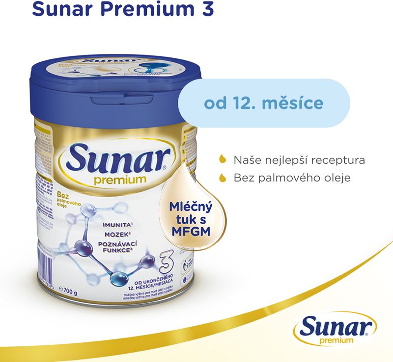 3x SUNAR Premium 3, 700 g - obrázek 2