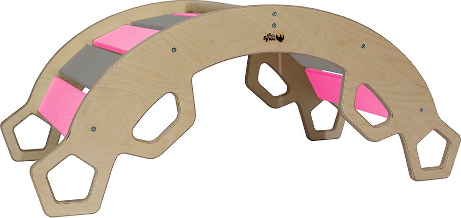 Nouly Toys MONTESSORI HOUPAČKA HP-MH-04 růžovo-šedá - obrázek 3