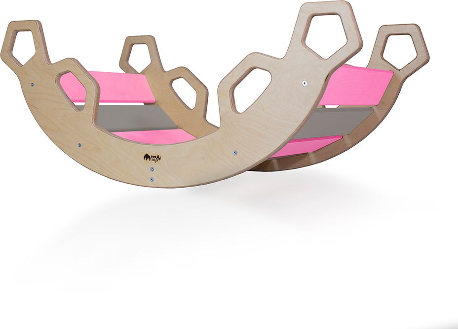 Nouly Toys MONTESSORI HOUPAČKA HP-MH-04 růžovo-šedá - obrázek 4