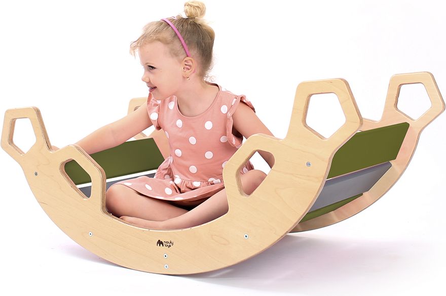 Nouly Toys MONTESSORI HOUPAČKA HP-MH-05 zeleno-šedá - obrázek 1