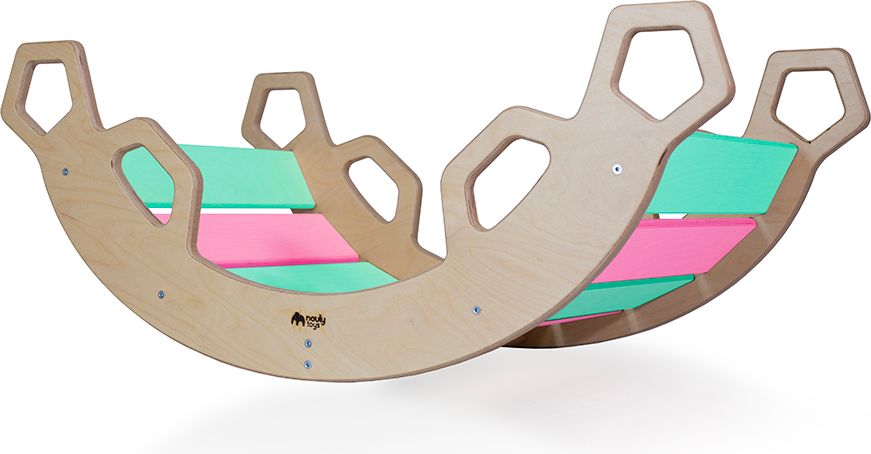 Nouly Toys MONTESSORI HOUPAČKA HP-MH-07 mentolová-růžová - obrázek 2
