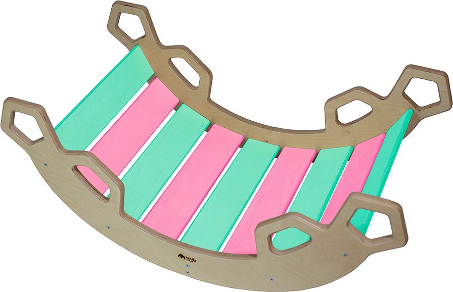 Nouly Toys MONTESSORI HOUPAČKA HP-MH-07 mentolová-růžová - obrázek 3