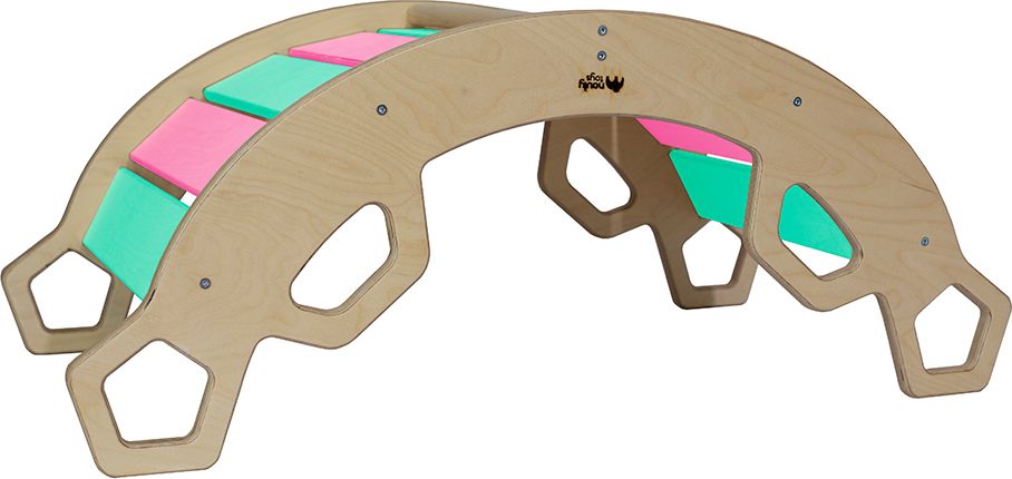 Nouly Toys MONTESSORI HOUPAČKA HP-MH-07 mentolová-růžová - obrázek 4