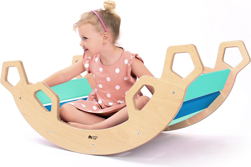 Nouly Toys MONTESSORI HOUPAČKA HP-MH-09 mentolová-sv.modrá - obrázek 1