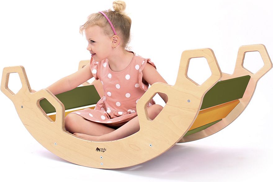 Nouly Toys MONTESSORI HOUPAČKA HP-MH-12 žlutá-zelená - obrázek 1