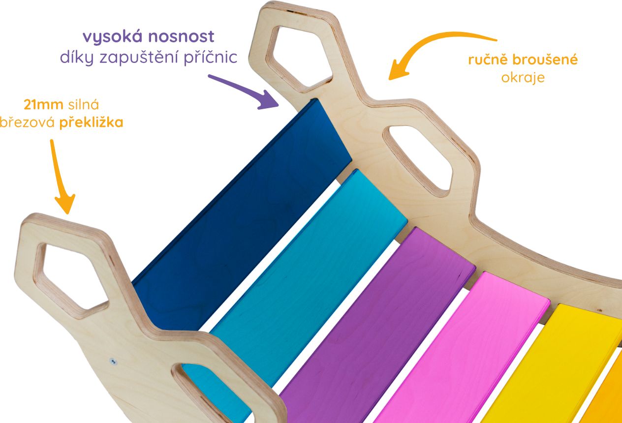 Nouly Toys MONTESSORI HOUPAČKA HP-MH-13 mentolová-šedá - obrázek 3