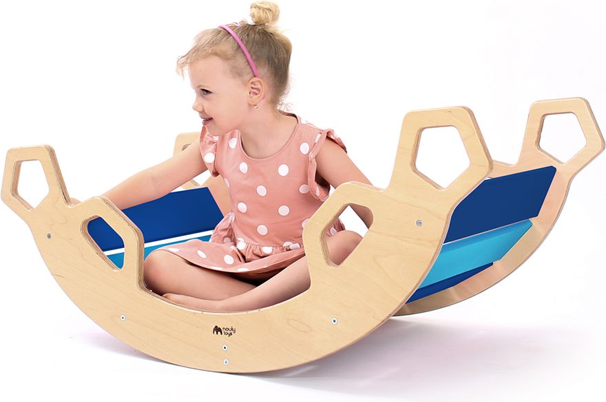 Nouly Toys MONTESSORI HOUPAČKA HP-MH-14 modrá-sv.modrá - obrázek 1
