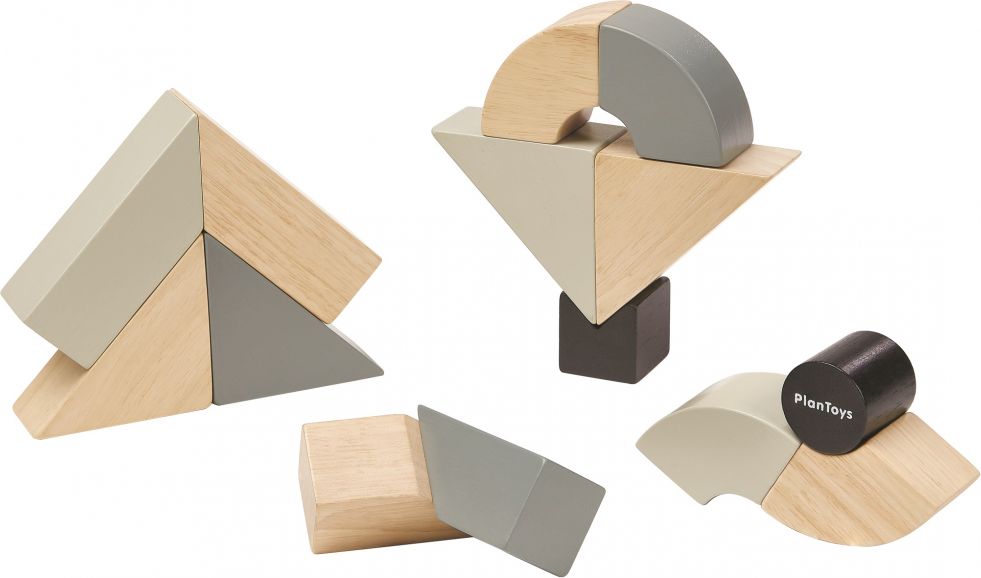 PLAN TOYS - Dřevěné otáčivé kostky PT5508 - obrázek 2