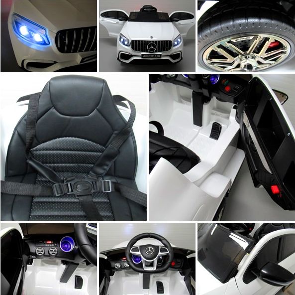Dětské elektrické autíčko Mercedes GLC 63S 4x4 - modré - obrázek 19