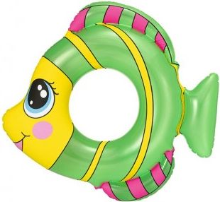 Dětský nafukovací kruh Bestway ve tvaru rybky zelený, Zelená - obrázek 1