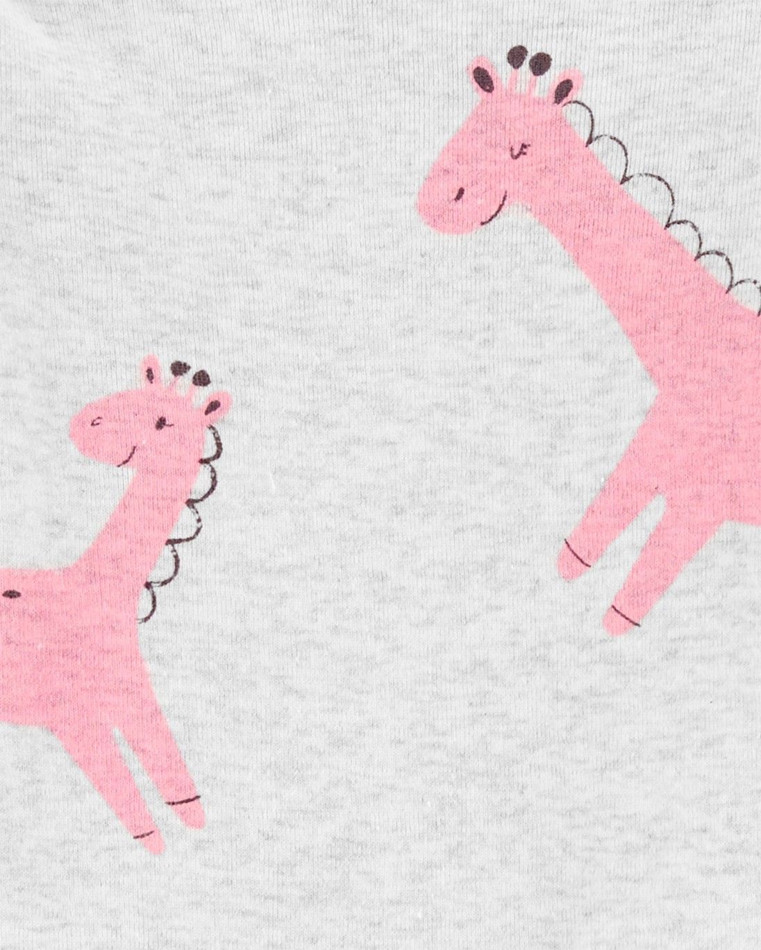 CARTER'S Set 3dílný overal na druky, polodupačky, body dl. rukáv Giraffe dívka LBB PRE, vel. 46 - obrázek 2