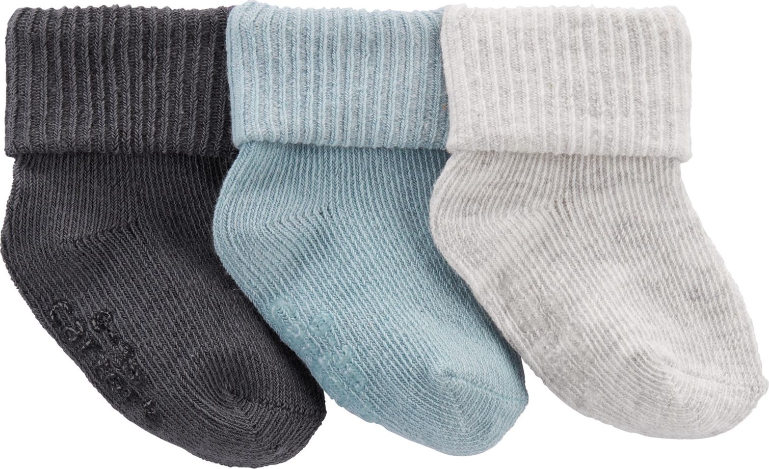 CARTER'S Ponožky Cuff Blue chlapec LBB 3ks 3-12m - obrázek 1