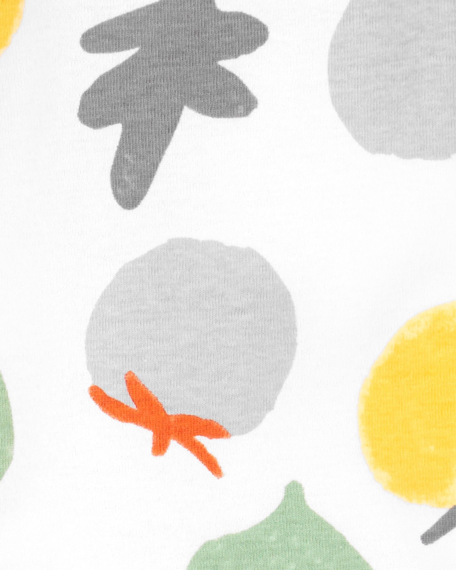 CARTER'S Set 2dílný overal na zip Sleep&Plays, čepice Veggies neutrál LBB NB, vel. 56 - obrázek 2