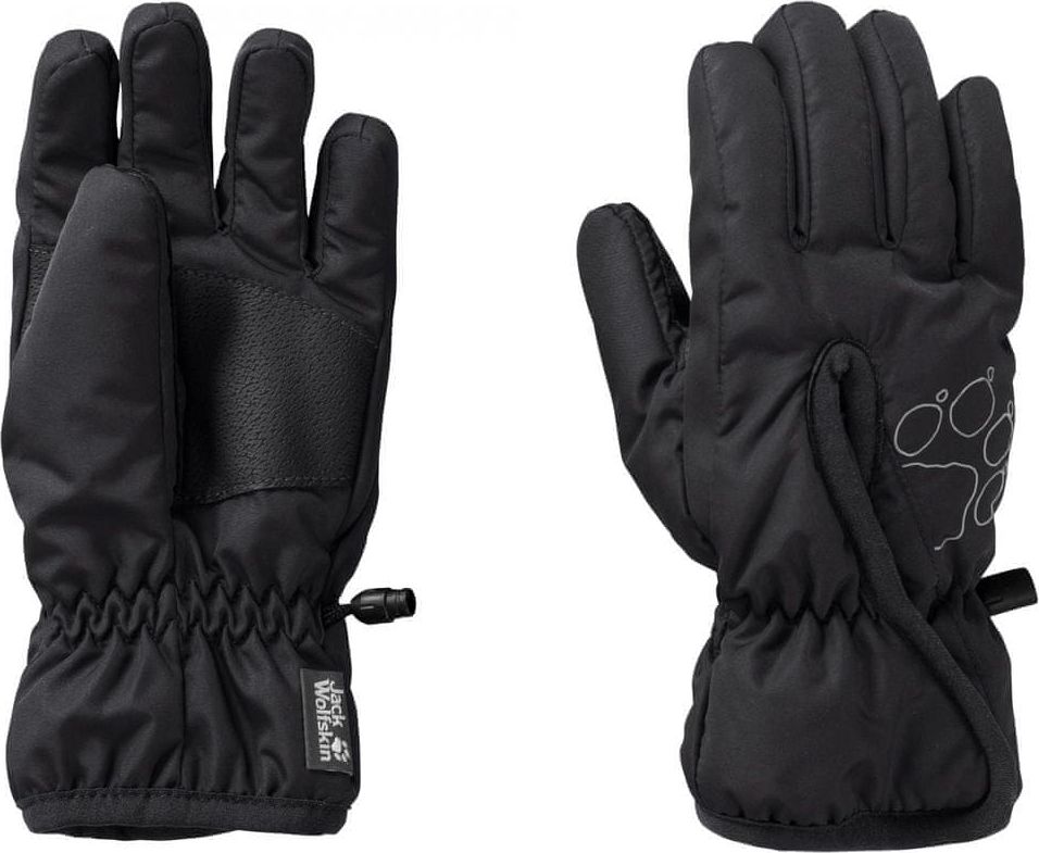 Jack Wolfskin dětské rukavice Easy Entry Glove 1900166_6000 116 černá - obrázek 1