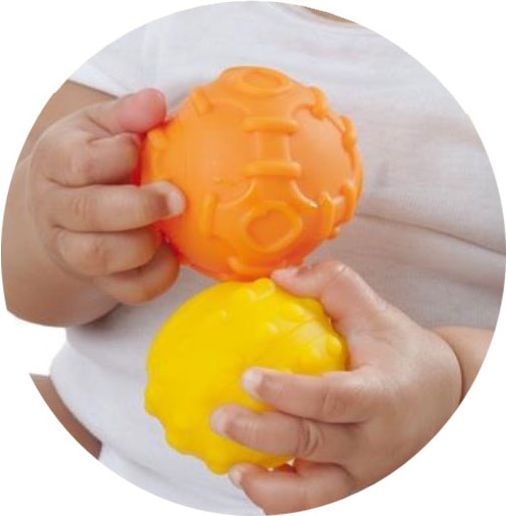 Playgro - Strukturované míčky pro rozvoj motoriky 3ks - obrázek 3