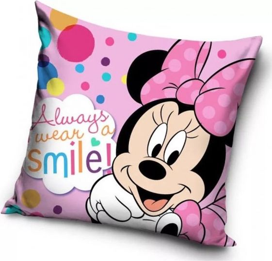 CARBOTEX - Dekorační polštář / polštářek myška Minnie Mouse - Disney / 40 x 40 cm - obrázek 1